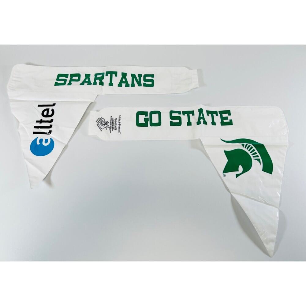Inflate-A-Pennant Michigan State Football Spartans Go State Vintage MSU Green
